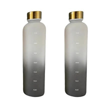 Load image into Gallery viewer, 1L Motivational Water Bottle | BPA-Free, Leakproof, Frosted Plastic for Sports &amp; Travel