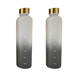 1L Motivational Water Bottle | BPA-Free, Leakproof, Frosted Plastic for Sports & Travel