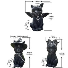 Load image into Gallery viewer, Black Cat Statue! Halloween Decor, Witchy Cat