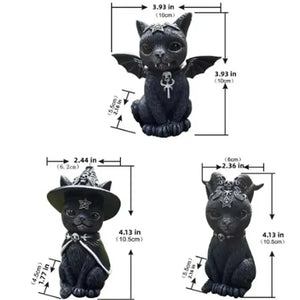 Black Cat Statue! Halloween Decor, Witchy Cat