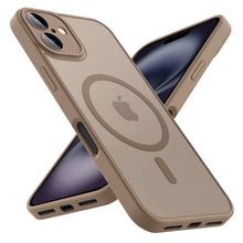 Load image into Gallery viewer, Luxury Frosted Phone Case For iPhone 16 15 14 13 12 11 Pro Max Plus 17 Air For Magsafe Matte Transparent Magnetic Cover