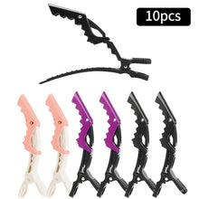 Load image into Gallery viewer, 10pcs Non Slip Hairdresser Clips Hair Styling Alligator Barrettes Salon Accessories