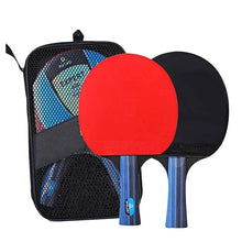 Load image into Gallery viewer, 5/6 Star Table Tennis Racket 2PCS Professional Pinng Two-Piece Pure Wood Table Tennis Paddle High-quality Set with A Bag