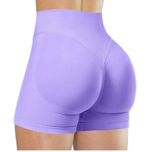 Load image into Gallery viewer, Summer High Waisted Yoga Shorts for Women Fashionable and Sexy Running Fitness Pants Solid Color Yoga Leggings Elastic Tights