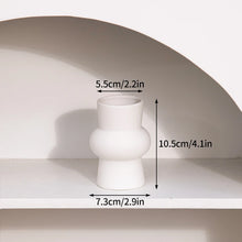 Load image into Gallery viewer, White Ceramic Vases Nordic Decorative Vasen Ornaments Home Living Room Decor Flower Arrangements Sketching Props Desktop Decor