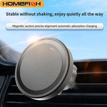 Load image into Gallery viewer, HOMEFISH Magnetic Car Wireless Charger Stand Mobile Phone Chargers Holder For Phone Pad  Watch Earphones Fast Charging Station