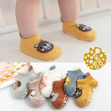 Load image into Gallery viewer, Cartoon Baby Socks Anti-Slip Rubber Sole Toddler Cotton Floor Socks