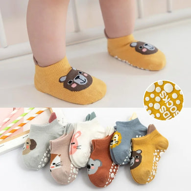 Cartoon Baby Socks Anti-Slip Rubber Sole Toddler Cotton Floor Socks