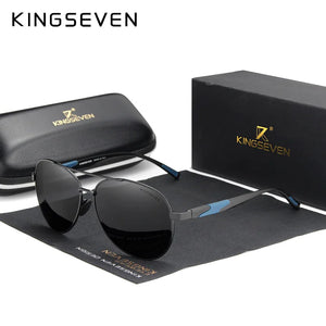 KINGSEVEN Polarized Sunglasses Aluminum HD Lens Driving Mirror Sun Glasses