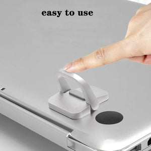 Invisible Laptop Stand (Self-Adhesive, Ergonomic, Zinc Alloy)