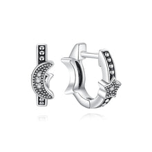 Load image into Gallery viewer, Original 925 Sterling Silver Earrings 2025 Stud Hoop Crystal Earings For Women Rose Gold Crown Heart Infinity Bee Earing Jewelry