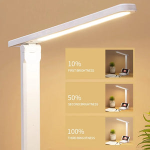Folding LED Table Lamp: Dimmable, USB Rechargeable, Eye Protection for Study