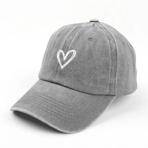 Peach Heart Denim Hat! Korean Style, Spring/Summer