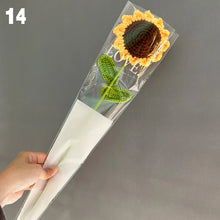 Load image into Gallery viewer, DIY Hand-Knitted Flower Bouquet - Rose, Tulip &amp; Sunflower Crochet Floral Table Decor