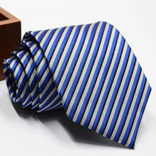 Load image into Gallery viewer, Classic Stripe Necktie Men Business Formal Wedding Tie 8cm Blue Black Pink Red Neck Ties Fashion Shirt Dress Accessories