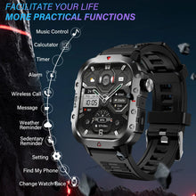 Load image into Gallery viewer, KESHUYOU Outdoor Sports Smart Watch 2.01 inch HD Screen LED Flashlight Bluetooth Talking Smart Watch for Men Women Holiday Gifts