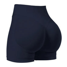 Load image into Gallery viewer, Gym Shorts Women Fitness Sports Biker Shorts 4.5" Low Ribbed Band Yoga Shorts Workout Scrunch Butt Seamless Leggings