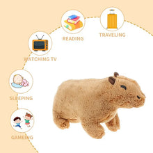 Load image into Gallery viewer, 20cm Lifelike Capybara Plush - Soft Stuffed Rodent Toy for Bedtime Cuddles