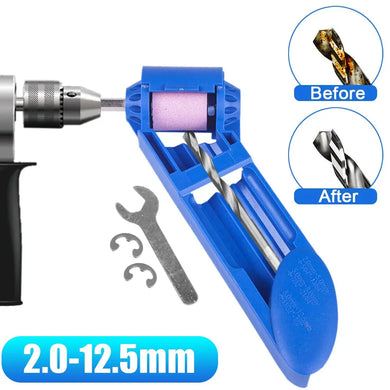 3-Piece Drill Bit Sharpener! Portable, Corundum Wheel, Twist Bits