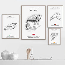 Load image into Gallery viewer, F1 International Track Circuit Canvas Painting – Wall Art