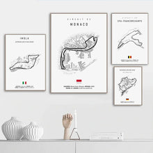 Load image into Gallery viewer, F1 International Track Circuit Canvas Painting – Wall Art