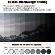 Load image into Gallery viewer, CRIXALIS Polarized Round Sunglasses ND9 Adjustable Dimming Men Women Retro Punk Men's Fishing Eyeglasses Outdoor Shades UV400