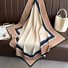 Load image into Gallery viewer, 90*90Cm Square Scarf Twill Silk Feeling Women Head Shawls and Wraps Luxury Hair Tree Print Neck Scarves Hijab Bandana Pashmina