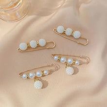 Load image into Gallery viewer, 4PCS Waist Adjustment Buckle Pearl Brooch Fashion Uniform Clothing Decor Accessory