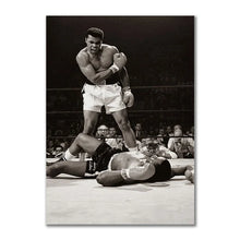 Load image into Gallery viewer, Boxer Wall Art Poster Mike Tyson Muhammad Ali Motivational Quote Home Decor Pictures Prints Canvas Painting Living Room Decor