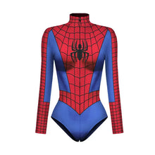 Load image into Gallery viewer, Spiderman Swimsuit for Women One-piece Swimsuits Superhero Jumpsuit The Amazing Spider-Man Cosplay Costumes T Shirts Bodysuit