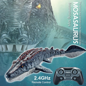 RC Dino Boat! Mosasaur, Pool Fun, Remote Control