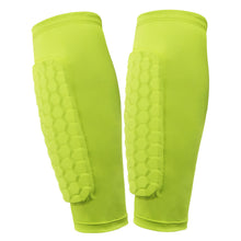 Load image into Gallery viewer, Soccer Shin Pads with Honeycomb Pads Football Shin Pads Ergonomic Lightweight Calf Protective Gear for Kids Youth Adults