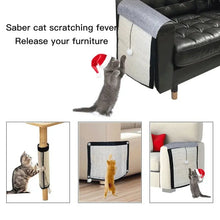 Load image into Gallery viewer, Natural Sisal Cat Scratcher Mat - Protects Furniture, Grinds Claws - Indoor Scratching Pad