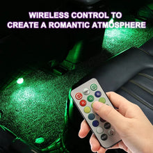 Load image into Gallery viewer, Wireless Adhesive LED Car Interior Ambient Light Remote Control Decor Auto Roof Foot Atmosphere Lamp Bicycle Tail Light