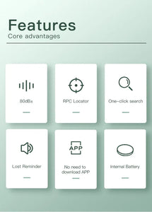 Bluetooth GPS Tracker: Apple Find My Compatible, Bag/Wallet/Bike Finder