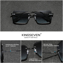 Load image into Gallery viewer, Kingseven Square Women&#39;s Sunglasses Half-frame Gradient Lens Fashion Eyewear