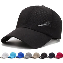 Load image into Gallery viewer, Quick Dry Outdoor Sports Cap: Adjustable Unisex Baseball Hat for Summer