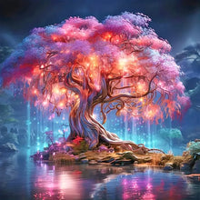 Load image into Gallery viewer, GATYZTORY 5D Diamond Painting Tree Mosaic Full Round Drill Home Decor 30x30cm