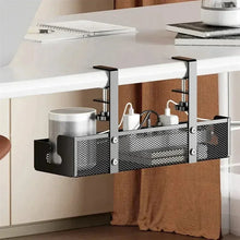 Load image into Gallery viewer, 1PCS Under Desk Cable Management Tray, No Drill Steel Desk Cable Organizers, Wire Management Tray Cable Management Rack