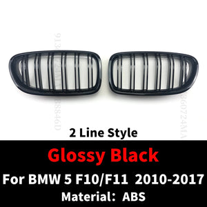 Front Bumper Kidney Grille Mesh Splitter Air Dam for BMW F10 F11 5 Series Tuning
