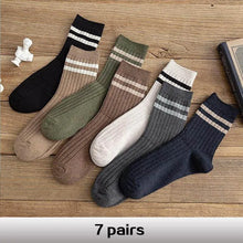 Load image into Gallery viewer, 7-Pack Men&#39;s Crew Socks