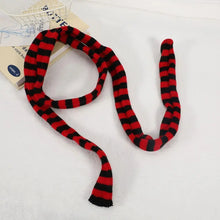 Load image into Gallery viewer, Women Harajuku Cotton Scarves Y2k Black Grey Stripe Long Scarves 180cm Thin Long Decorative Neckerchief Fashion Streetwear