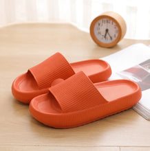 Load image into Gallery viewer, Women Thick Platform Cloud Slippers Indoor Home Eva Soft Sole Pillow Slides Sandals Woman 2025 Summer Non Slip Beach Flip Flops