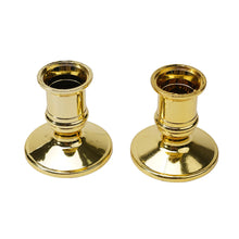 Load image into Gallery viewer, 2pcs Taper Candle Holders Candlestick Silver Gold Rod Wax Base For Wedding Party Festival Candlestick Home Decor Candle Holders