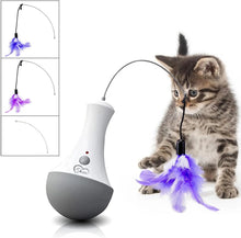 Load image into Gallery viewer, Cat Interactive Toys Funny Feather Kitten Teaser Indoor Play Automatic Toy Gift Cat Feather Toy
