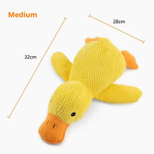 Load image into Gallery viewer, Dog sleeping with a dog hug duck toys to relieve boredom of little yellow duck pet interactive plush doll pet supplies