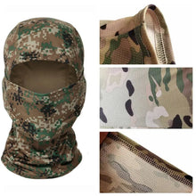 Load image into Gallery viewer, Tactical Military Balaclava Camouflage Full Face Mask Outdoor Cycling Hunting Scarf