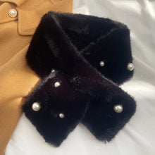 Load image into Gallery viewer, Women Faux Rabbit Fur Scarf Winter Warm Soft Neck Warmer