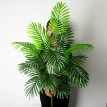 Load image into Gallery viewer, 90-120cm Large Artificial Palm Tree Tropical Fake Plants Green Plastic Palm Leafs Big Monstera Tree Branch For Home Garden Decor