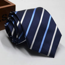 Load image into Gallery viewer, Classic Stripe Necktie Men Business Formal Wedding Tie 8cm Blue Black Pink Red Neck Ties Fashion Shirt Dress Accessories